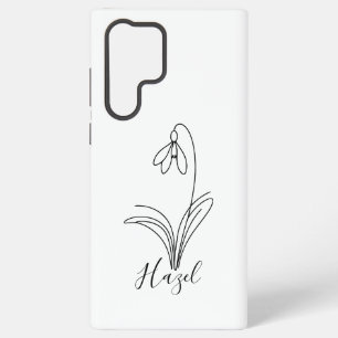 Personalisierte Januar-Schneeschauer Geburtstagsfe Samsung Galaxy Hülle
