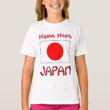 Personalisierte Japan-Flagge Heritage Mädchen-