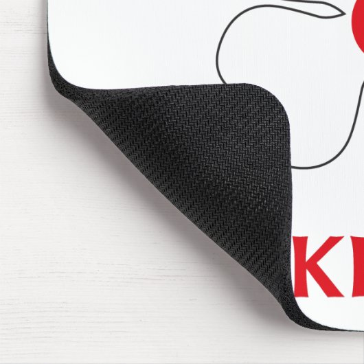 Personalisierte Japaner küssen mich, den ich Mousepad (Ecke)