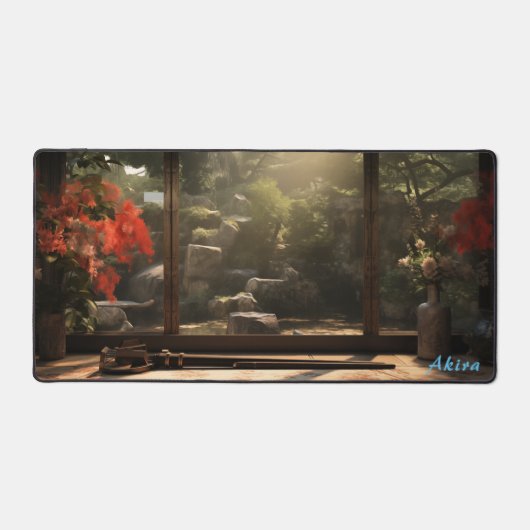 Personalisierte japanische Workbench & Garden Desk Schreibtischunterlage (Vorderseite)