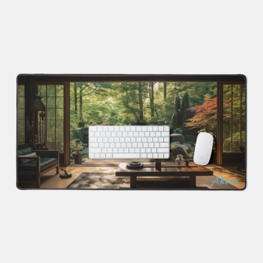 Personalisierte japanische Workbench & Garden Desk Schreibtischunterlage (Tastatur & Maus)