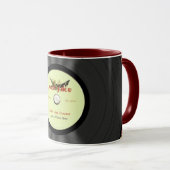 Personalisierte Jazz-Vinylaufzeichnung Tasse (VorderseiteRechts)