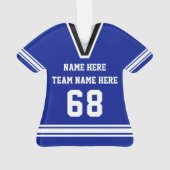 Personalisierte Jersey Football Ornaments Deine FA Ornament (Rückseite)