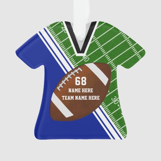 Personalisierte Jersey Football Ornaments Deine FA Ornament (Vorderseite)