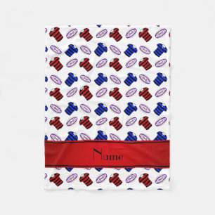 Personalisierte Jerseys-Rugby-Kugeln Fleecedecke