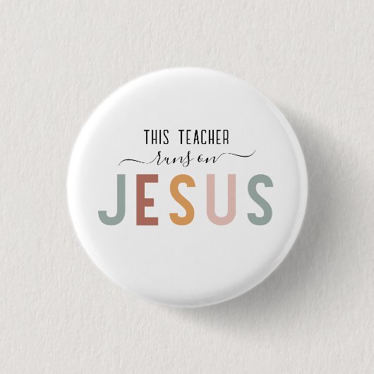 Personalisierte Jesus-Glaubensberufe Button (Vorderseite)