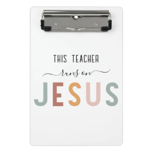 Personalisierte Jesus-Glaubensberufe Mini Klemmbrett