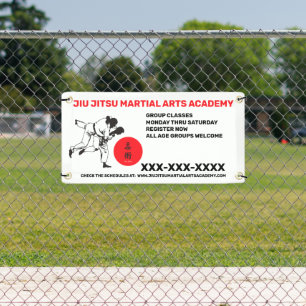 Personalisierte Jiu Jitsu Kampfsportschule Geschäf Banner