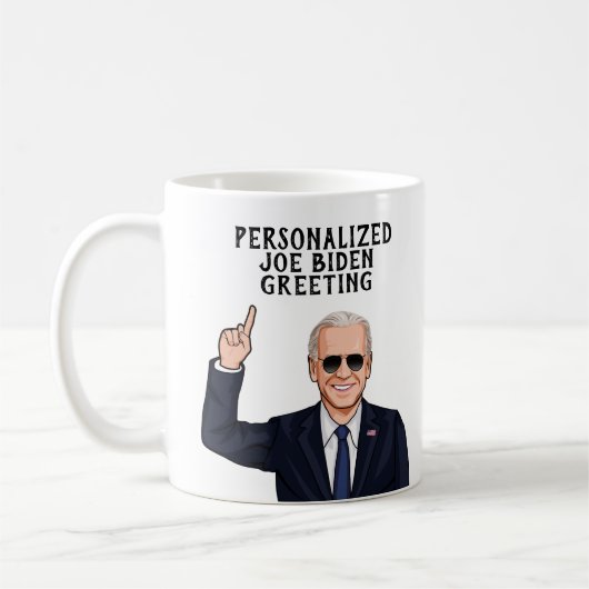 Personalisierte Joe Biden Aviators Kaffeetasse (Links)