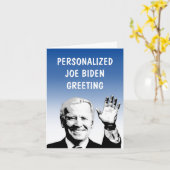 Personalisierte Joe Biden Grußkarte Karte (Gelbe Blume)
