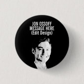 Personalisierte Jon Ossoff Büste Button (Vorderseite)