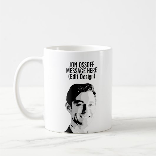 Personalisierte Jon Ossoff Büste Kaffeetasse (Links)