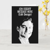 Personalisierte Jon Ossoff Büste Karte (Gelbe Blume)