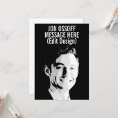 Personalisierte Jon Ossoff Büste Karte (Vorderseite/Rückseite Beispiel)