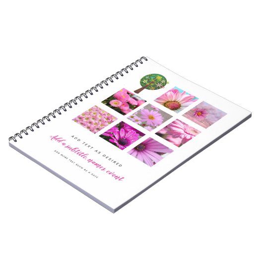 Personalisierte Journal-ADD-FOTO und TEXT Notizblock (Linke Seite)