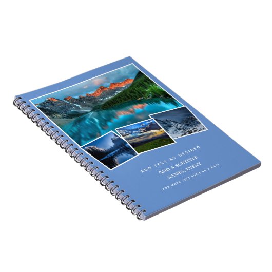 Personalisierte Journal-Add-Fotos und Text-Geschen Notizblock (Rechte Seite)