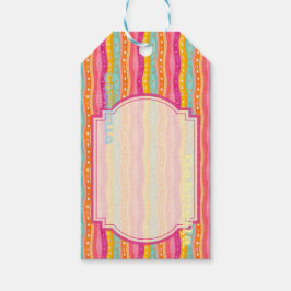 Personalisierte Joyful Watercolor-Geschenketikette Geschenkanhänger