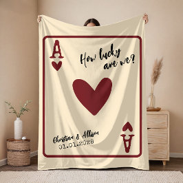 Personalisierte Jubiläum-Decke als Geschenk für Fr Fleecedecke