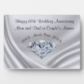 Personalisierte Jubiläumsdiskussionen für Eltern Fotoplatte (Vorderseite)