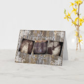 Personalisierte Jubiläumsfotokarte Karte (Gelbe Blume)