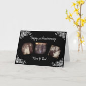 Personalisierte Jubiläumsfotokarte Karte (Gelbe Blume)