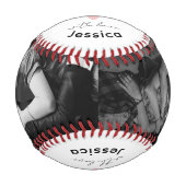 Personalisierte Jubiläumsgeschenke für ihn Baseball (Vorderseite)