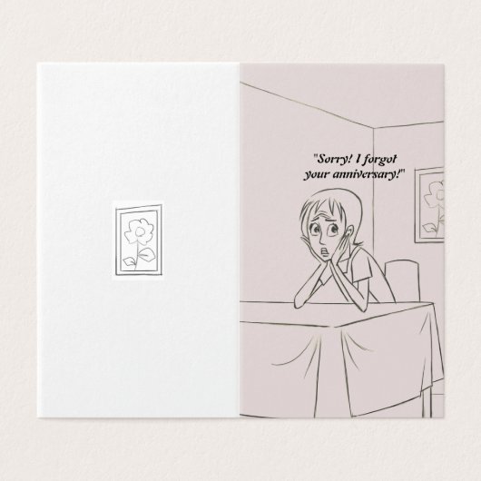 Personalisierte Jubiläumsgratis (Außenseite Aufgefaltet)