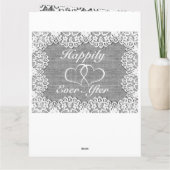 Personalisierte Jubiläumskarte für die Ehefrau Karte (Rückseite)