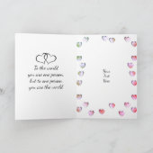 Personalisierte Jubiläumskarte für Ehefrau Karte (Innenseite)