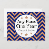 Personalisierte Jubiläumskarte Postkarte (Vorne/Hinten)