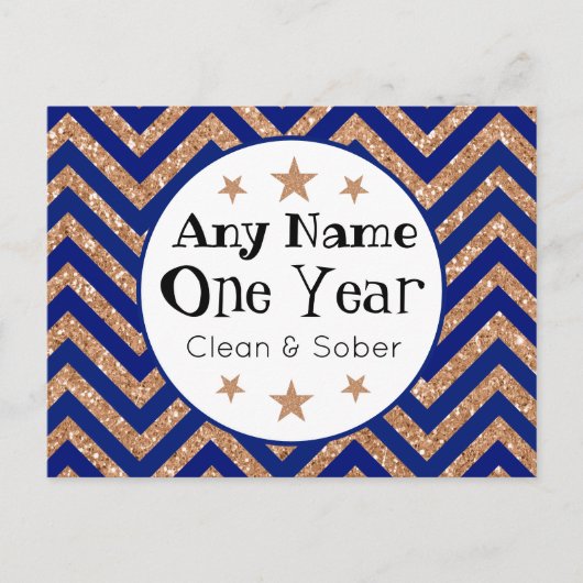 Personalisierte Jubiläumskarte Postkarte (Vorderseite)