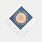 Personalisierte Judaika Jerusalem Serviette (Ecke)