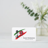 Personalisierte Judo-Trainer - Karte  (Stehend Vorderseite)