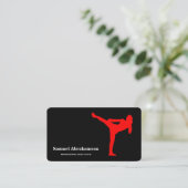 Personalisierte Judo-Trainer - Karte  (Stehend Vorderseite)