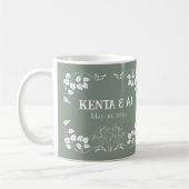 Personalisierte Jugendstil Kaffeetasse (Links)