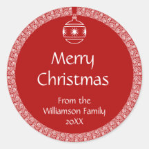 Personalisierte Jugendstil Retro Weihnachtsgeschen