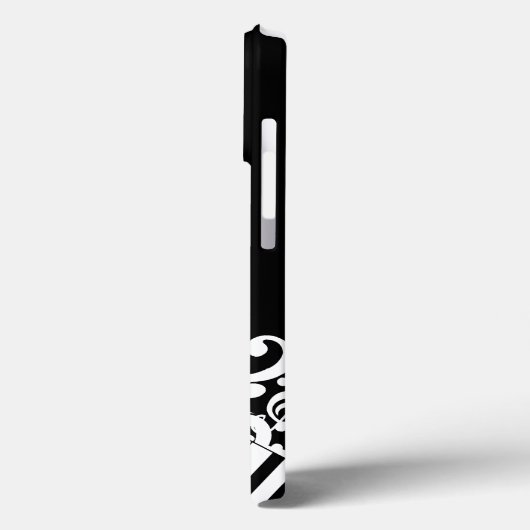 Personalisierte Jumbled-Musiknotizen und -Klaviert Case-Mate iPhone Hülle (Rückseite / Links)