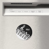 Personalisierte Jumbled-Musiknotizen und -Klaviert Magnet (In Situ (Geschirrspüler))