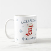 Personalisierte Junge oder Girl Holiday Hot Cocoa  Kaffeetasse (Links)