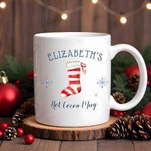 Personalisierte Junge oder Girl Holiday Hot Cocoa  Kaffeetasse
