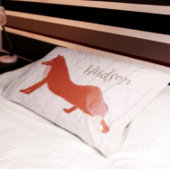 Personalisierte Junge Zimmer Fox Holzstruktur Kissenbezug