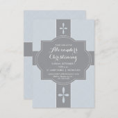 Personalisierte Jungen Christening, Taufe Einladun Einladung (Vorne/Hinten)