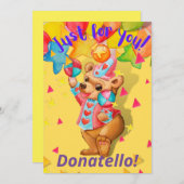 Personalisierte Jungen Geburtstags-Grußkarte Dankeskarte (Vorne/Hinten)