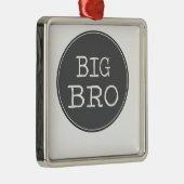 Personalisierte Jungen-großer Bruder-Geschenke Silbernes Ornament (Rechts)