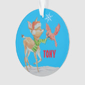 Personalisierte Jungen Weihnachtsschmuck Ornament (Vorderseite)