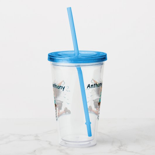 Personalisierte Jungen zum Geburtstag Acryltrinkbecher (Links)