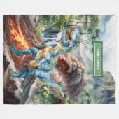 Personalisierte Jungen zum Geburtstag Blanket mit  Fleecedecke (Vorderseite (Horizontal))