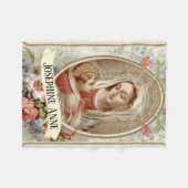 Personalisierte Jungfrau Madonna Mary mit Baby Fleecedecke (Vorderseite (Horizontal))