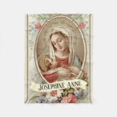 Personalisierte Jungfrau Madonna Mary mit Baby Fleecedecke (Vorderseite)