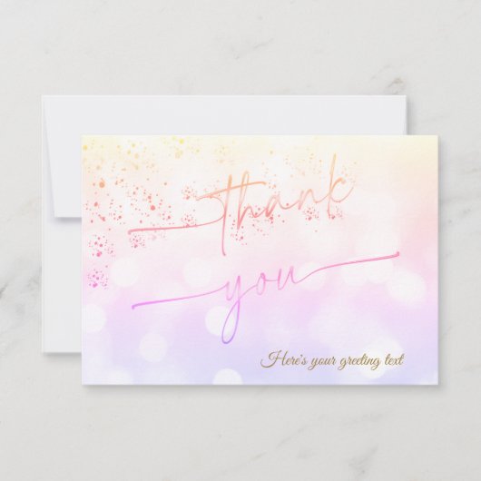 Personalisierte Junggeselinnen-Abschied-Karten Dankeskarte (Vorderseite)